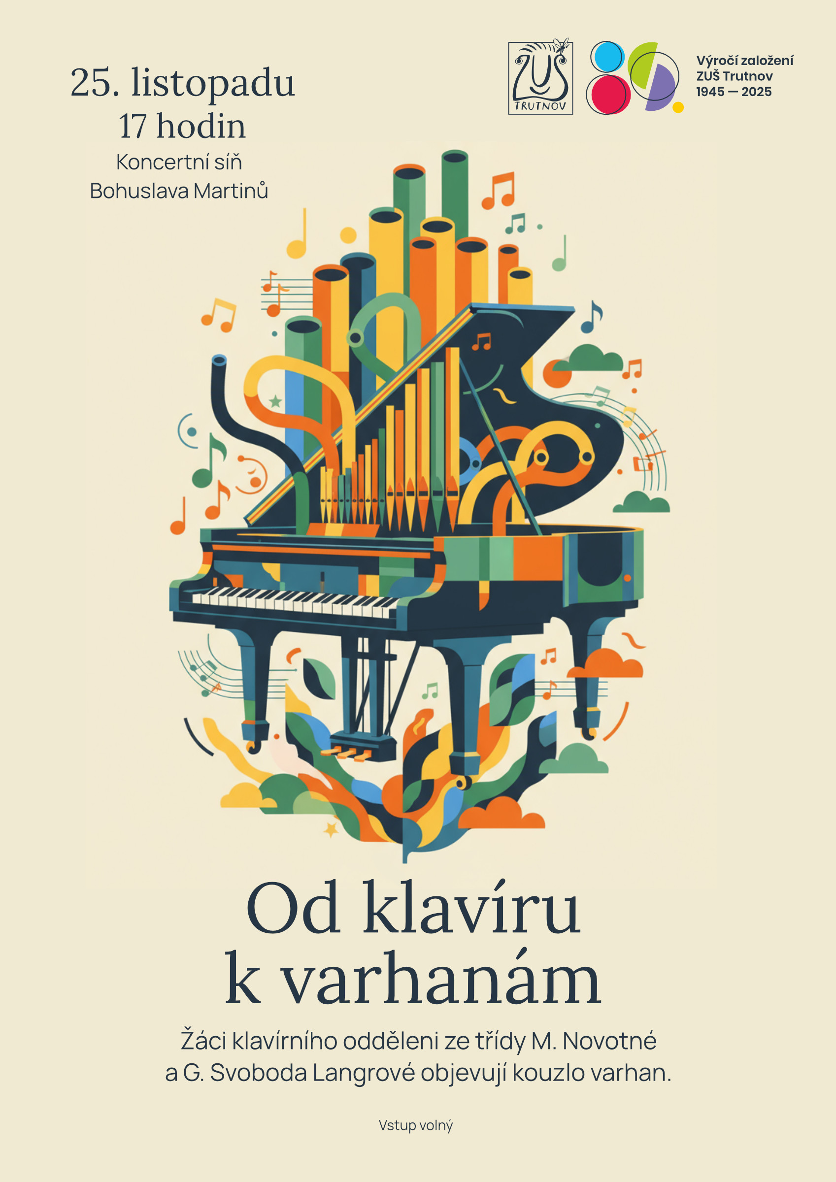 Od klavíru k varhanám
